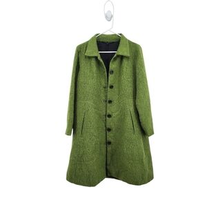 Amy Rigg Women's Vintage Button Front Collared Cover Coat